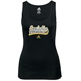 adidas Appalachian State Mountaineers Ladies Black Distressed Logo Tank Top