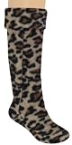 Capelli New York Printed Leopard Fleece Ladies Tall Rain Boot Liner Black Combo Medium Capelli New York Printed Leopard Fleece Ladies Tall Rain Boot Liner Black Combo Medium