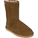 BEACH FEET Kids Low Shearling Boots - Chestnut