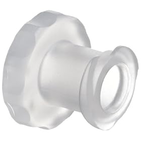 Value Plastics FTLLP-6  Female Luer Thread Style Cap, Natural Polypropylene, (25-Pack)