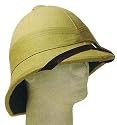 British Style Zulu Pith Helmet--Khaki