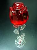 Hot Mother's Day Special Gift Gifts 3 LED Lights Red Rose with Stand Glass Crystal Figurine Hot Mother's Day Special Gift Gifts 3 LED Lights Red Rose with Stand Glass Crystal Figurine