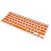 HDE Protective Silicone Keyboard Cover Skin for Macbook Air 11.6 (Model 1370 and A1465), Orange