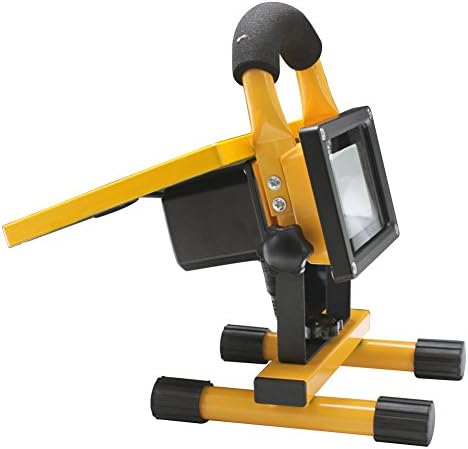 POLOBANDS 10W Solar LED Flood Outdoor Light with 4400mAh Power Capacity - Yellow