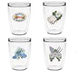 Garden Set (Assorted) 16 oz Insulated Beverage Tumblers Set, Clear (4 designs)