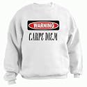 WARNING CARPE DIEM Youth Sweatshirt (for Kids) Various Colors Available