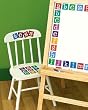 Wallies Alphabet Letter Wooden Block Wallpaper Cutouts
