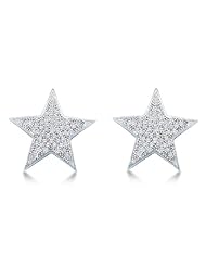 0.25 cttw. Diamond Star Earrings 10K Yellow Gold