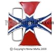 IRON CROSS WITH REBEL FLAG BELT BUCKLE