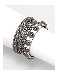 White Leather Bracelet In White Base