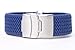 24mm Blue Silicone Rubber Sport Diver Watch Band Strap rs2405