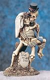 Skulls - Love Never Dies - Collectible Statue Figurine Figure Skeleton