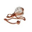 Copper Cage Pendulum Holder with Quartz Crystal
