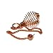 Copper Cage Pendulum Holder with Quartz Crystal