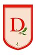 Monogram Holiday Garden Size Flag - D