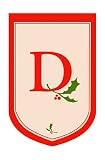Outdoor Living : Monogram Holiday Garden Size Flag - D
