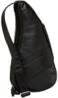 AmeriBag Classic Leather Healthy Back Bag tote Small,Black,one size
