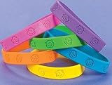 24 -Rubber Neon Monkey Bracelets - Party Favors