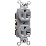 Pass & Seymour CRB5362GRYCC12 20-Amp/125-volt Construction Duplex Receptacle, Gray