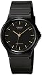 Casio Men's MQ24-1E Black Resin Quartz Watch with Black Dial