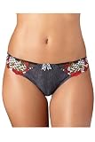 Aubade S226-1 Cherry Cherie Rockabilly Black and Red Tanga