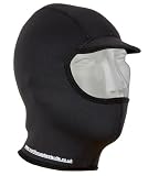 Peaked wetsuit surf hood / balaclava. Very warm titanium neoprene. Peaked wetsuit surf hood / balaclava. Very warm titanium neoprene.