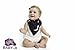 Baby Ji Bandana Drool Bibs - Fashionable Super Absorbent 100% organic cotton. adjustable Snaps - 4 Pack. Cute Baby Shower Gift. 2 Free Bonus: Corner Safety Bumpers + Ebook Total Toddler Care