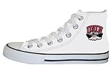 Game Day Soles Hi Top Optical White University of Nevada Las Vegas (UNLV) Mascot Canvas