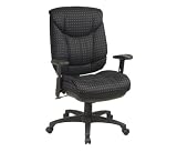 Deluxe 2-to-1 Ergonomic Chair with Adjustable Soft Padded Arms By Office Star