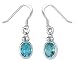  : BLUE TOPAZ EARRINGS AZURE SPARKLE