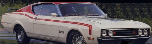1969 Cyclone Spoiler Quarter Panel Name (2 Required) - BLACK