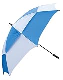 Longridge Deluxe Windproof Umbrellas Royal Blue White