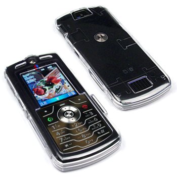 Motorola L7/L7e / L7i / L71 SLVR Crystal Clear Snap-On Plastic Case
