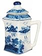 Blue Canton Teapot decanter - porcelain