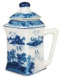 Kitchen & Housewares : Blue Canton Teapot decanter - porcelain