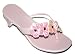 Girls Pink Metallic Glitter Flower Dress Sandals Shoes