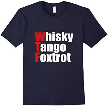 Men's Whisky Tango Foxtrot WTF Military Shirt XL Navy