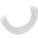72 Inches Cultured Freshwater White Pearl Necklace