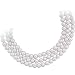 72 Inches Cultured Freshwater White Pearl Necklace