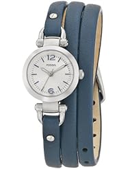 Fossil Womens ES3478 Georgia Analog Display Analog Quartz Blue Watch
