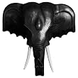 Handmade Elephant Head Decorative Wall Art Decor (Thailand)