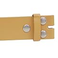 Boston Traveler talian Leather Multi-Buckle Belt Tan