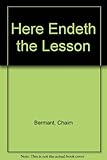 Here endeth the lesson