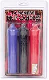 Japanese Fetish Sex Drip Candles Set includes 2-Black and 1-Red