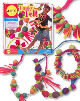 Childrens Toyshop  Toys : Alex Funky Felt Jewelry