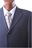 Men's Super 140's Single Breasted Navy Wool Dress Suit