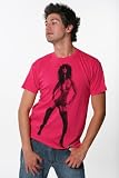 ELEON Hot Pink Nude Fashion Model T Shirt Artistic Nude Shirt Size:
Large