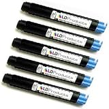 Okidata Set of 5 Black 52106201 / 52107201 Compatible Laser Toner Cartridges by LD Products