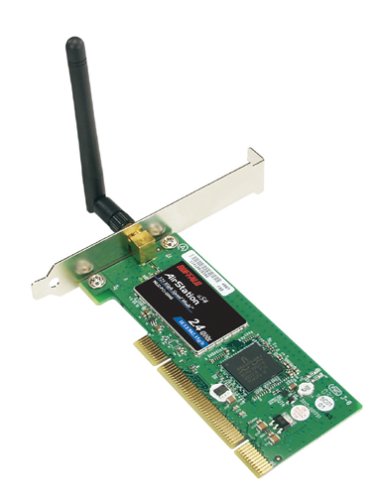 Electronics: Buffalo Technology WLI2PCIG54S 125 High Speed Mode Wireless Desktop Pci Adaptet With AOSS