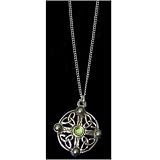Jewelled Celtic Knot English Pewter Necklace
